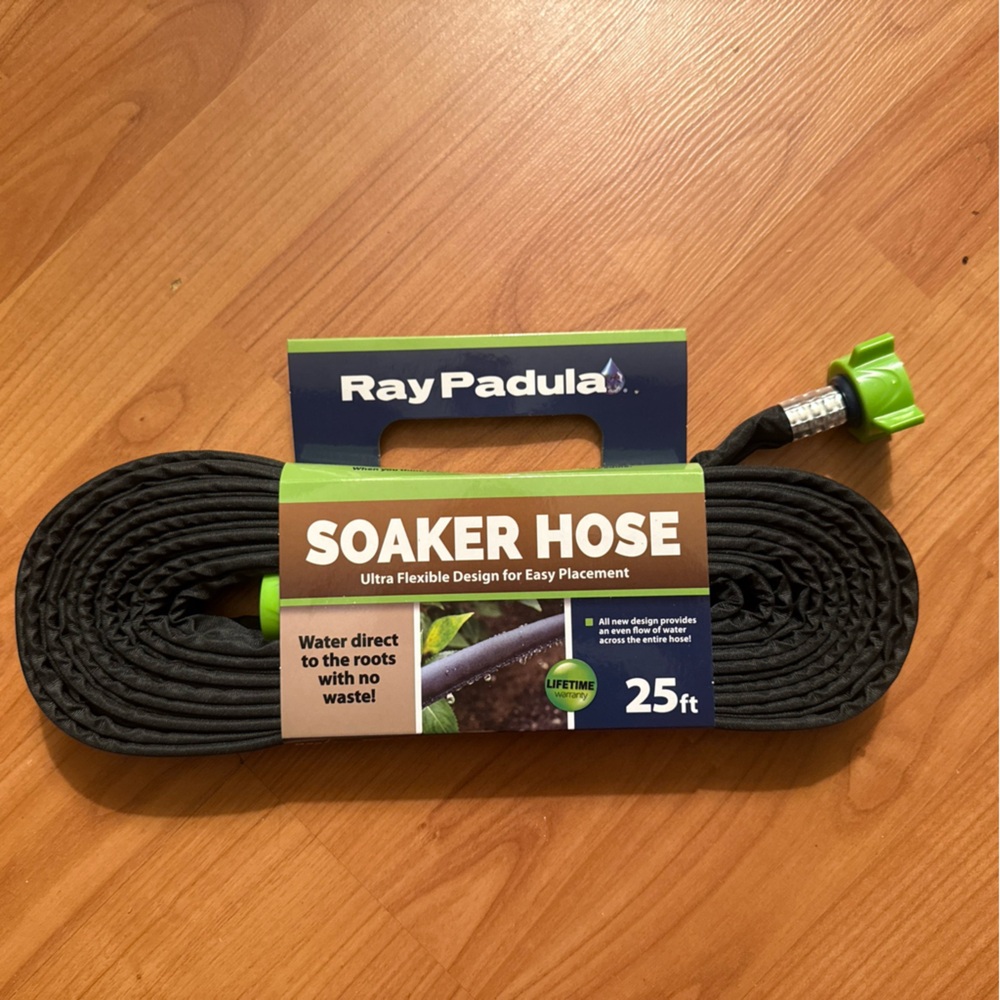 Ray Padula 25 Ft Flat Soaker Hose Ultra Flexible Design For Easy Placement